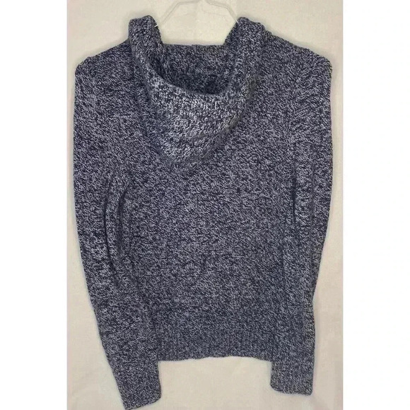Vintage Navy Hooded Abercrombie And Fitch Cotton Sweater Size Small Ladies - Picture 2 of 4